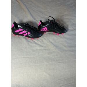 Adidas FV2895 Goletto VII FG Black Pink Soccer Cleats Shoes Youth Kids Size 4.5